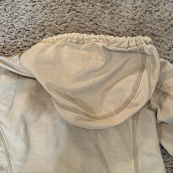 Carhartt Canvas Hooded Jacket Tan Quilted Lined Zip Front Women's XS (0/2) - Picture 14 of 16